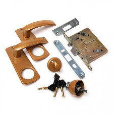 Замок врезной ЗВАД-1-10МЛ (сол._св.зол.)