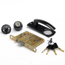 Замок врезной ЗВАД-1-10МЛ (чер._св.сер.)