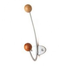 Крючок-вешалка с дерев шариком КВД-2 (белый)