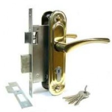 Замок врезной цилиндр. ЗВ.7 (блест.золото)